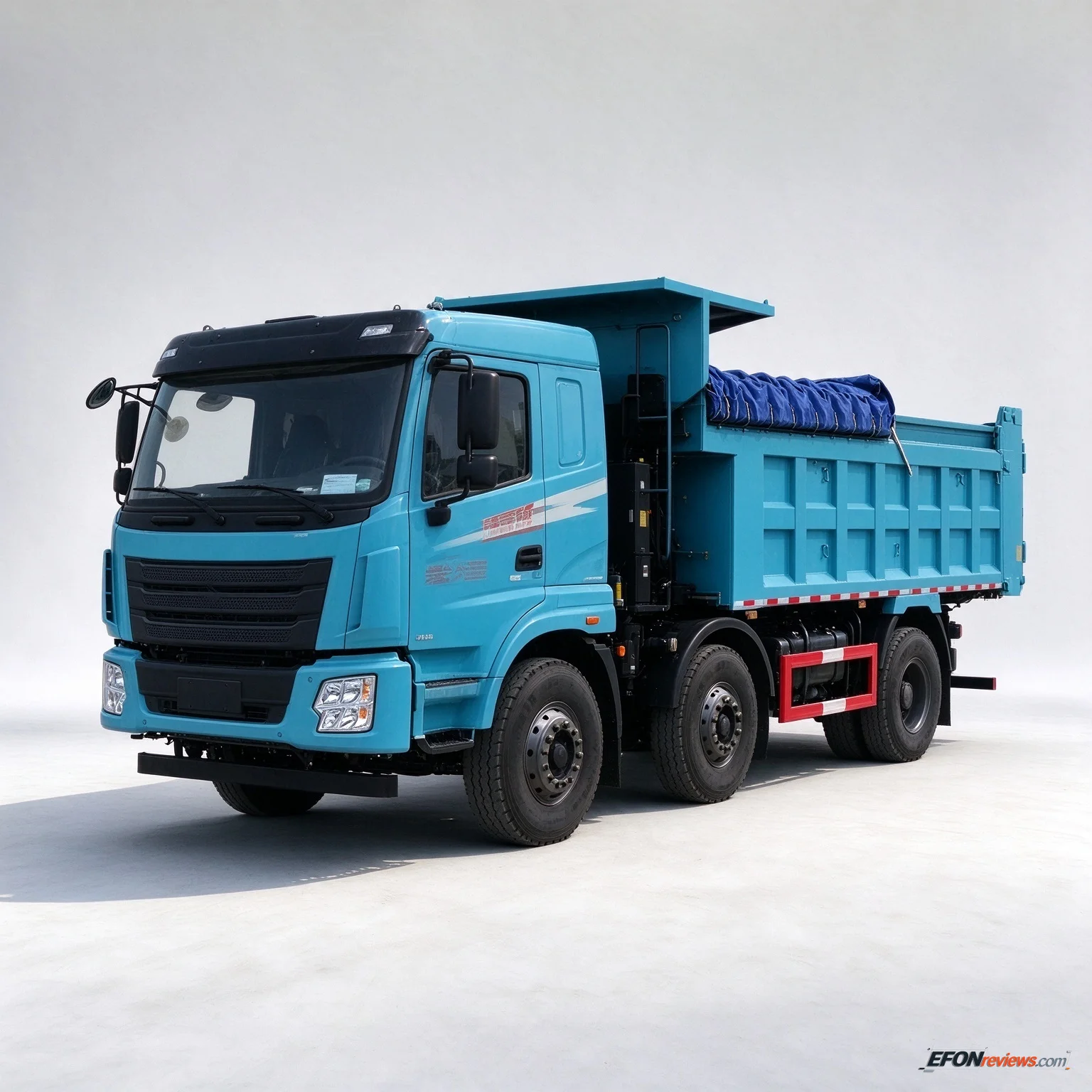 Tri-Ring 6x2 EV Cargo Truck-300kWh-