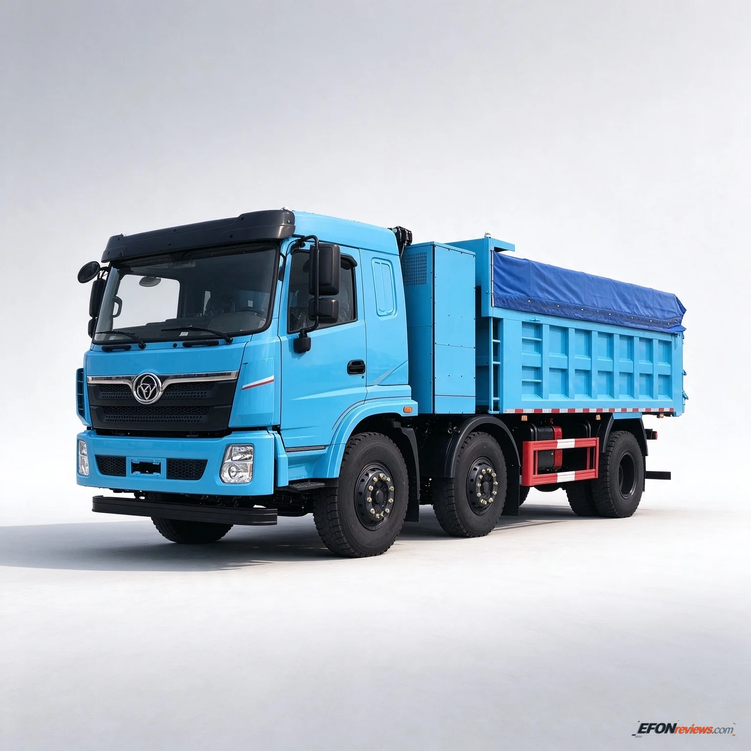 Tri-Ring 6×2 EV Dump Truck-262kWh-